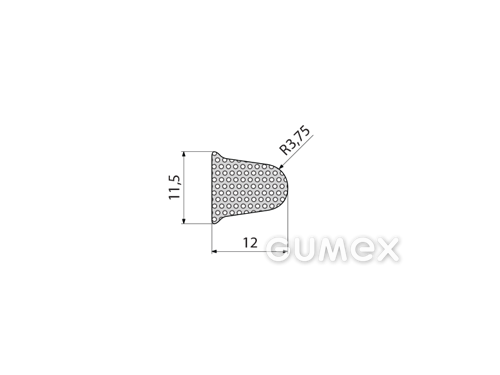 MIKROPORÖSE GUMMIPROFILE D-FORM